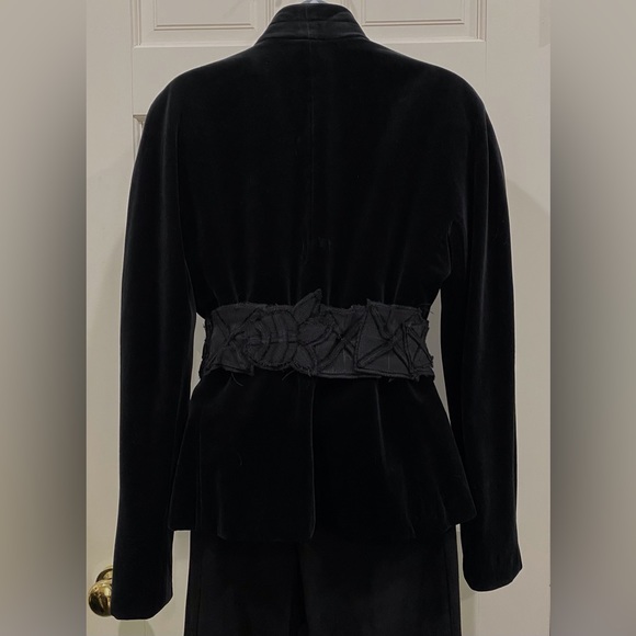 Prada vintage very creative black fabric belt main image 10